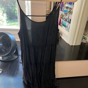 Urban black mini dress w back cutouts
